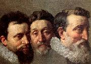 POURBUS, Frans the Younger Head Studies of Three French Magistrates oil painting artist